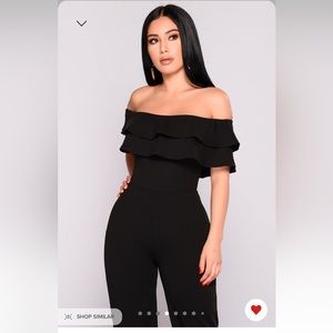 FASHION NOVA OVER SHOULDER JUMPSUIT